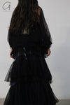 MUTEDANCE black layered dress MD22FW13 PM43